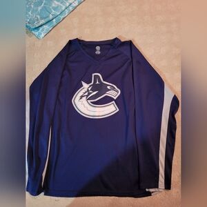 Vancouver Canucks Long Sleeve orca shirt nhl hockey officially licensed large